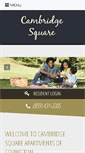 Mobile Screenshot of cambridgesquarecovington.com