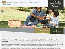 Tablet Screenshot of cambridgesquarecovington.com